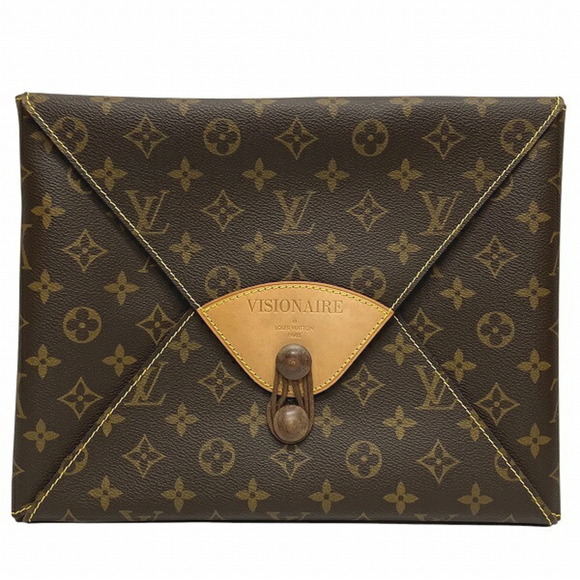 LOUIS VUITTON Brown Monogram Clutch Bag - Picture 1 of 9